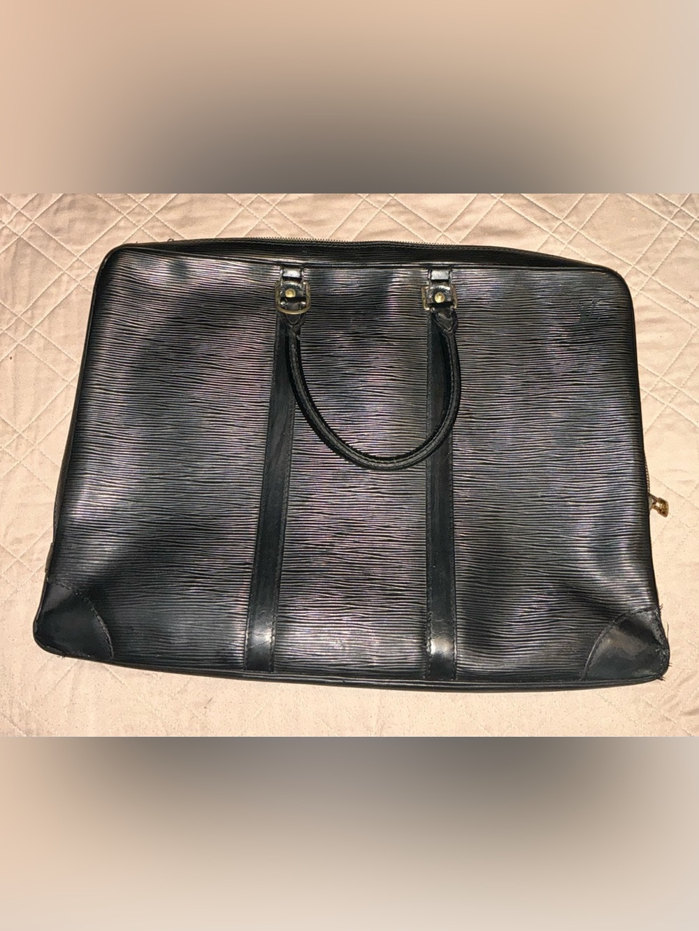 Louis Vuitton Porte-Documents Briefcase – Black Epi Leather | Vintage 👀 - Picture 8 of 15